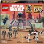 LEGO 75372 Star Wars Pack de Combat des Clone Troopers et Droides de Combat, Jouet avec Speeder Bike et Figurine