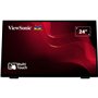 Viewsonic TD2465 affichage de messages Écran plat interactif 61 cm (24") LED 250 cd/m² Full HD Noir Écran tactile