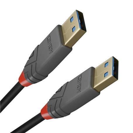Lindy 36751 câble USB 1 m USB 3.2 Gen 1 (3.1 Gen 1) USB A Noir