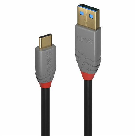 Lindy 36911 câble USB 1 m USB C USB A Noir