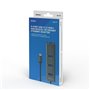 Hub USB-C 4 Ports Savio AK-57 Ethernet (RJ-45) Gris