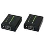 Techly IDATA EXT-E70 extension audio/video Émetteur et récepteur AV Noir