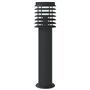 vidaXL Lampadaire d'extérieur avec capteur noir 60 cm acier inoxydable