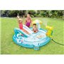 Aire de jeux gonflable - INTEX - Alligator - 160 Litres - 2 ans+ - 201 x 160 x 84 cm - Inclus : 1 bouée canard et un sce