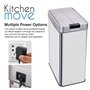 KITCHEN MOVE Poubelle automatique SILVERLAKE - 70L - Inox avec cerclage