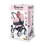 SMOBY - Bébé Confort - Poussette + Landau 3 en 1 pour Poupons et Poupées - Roues Silencieuses et Multidirectionnelles