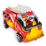 PAW Patrol - La Super Patrouille Le Film - Véhicule + Figurine Marcus - Voiture Figurine Pat Patrouille À Collectionner