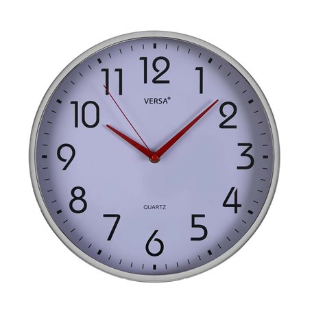 Horloge Murale Versa Blanc Plastique Quartz Pop 4 x 30 x 30 cm