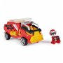 PAW Patrol - La Super Patrouille Le Film - Véhicule + Figurine Marcus - Voiture Figurine Pat Patrouille À Collectionner - Sons L