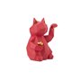 Décoration d'intérieur en résine - Modèle Lucky Cat - Rouge