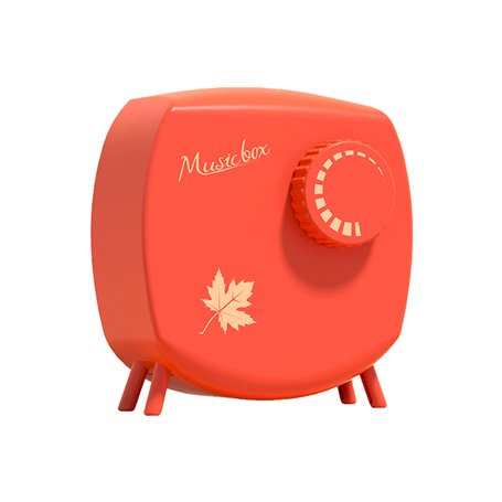 Boîte à musique - Modèle Transistor - Orange