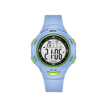 Montre enfant étanche affichage digital - Modèle Exia - Bleue