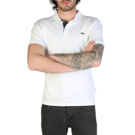 Napapijri Polo Blanc Homme