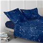 Drap housse HappyFriday Blanc Cosmos Multicouleur 140 x 200 x 32 cm 