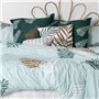 Housse de Couette HappyFriday Blanc Foliage mint  Multicouleur 260 x 240 cm