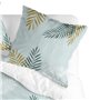 Taie d'oreiller HappyFriday Blanc Foliage Mint Multicouleur 80 x 80 cm