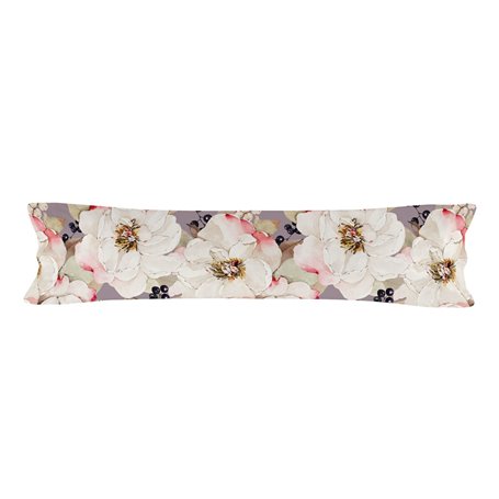 Taie d'oreiller HappyFriday White Peonies Multicouleur Lit 2 persones 45 x 155 cm