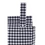 Sac organisateur pour poussette de bébé Mi bollito Noir Vichy 10 x 35 x 35 cm
