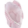 Sac organisateur pour poussette de bébé Mi bollito Rose Vichy 15 x 18 x 45 cm