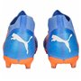 Chaussures de Football pour Adultes Puma Future Match Fg/Ag  Glimmer Bleu Orange Femme