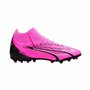 Chaussures de Football Multi-crampons pour Adultes Puma Ultra Pro MG Blanc Rose foncé