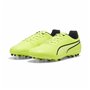Chaussures de Football Multi-crampons pour Adultes Puma King Match MG Jaune Noir