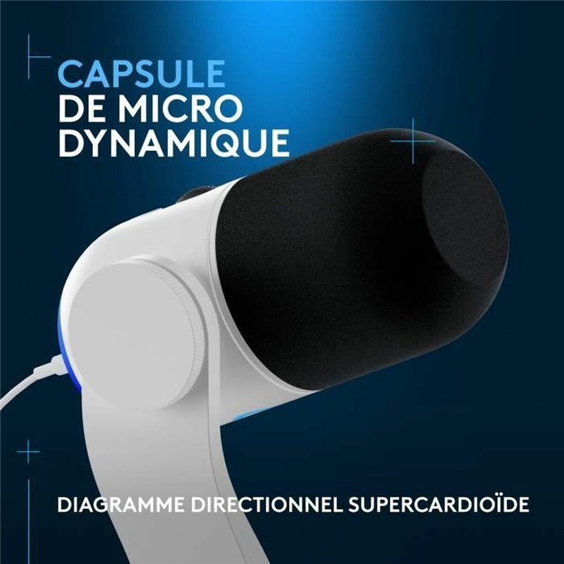 Image secondaire de Câble USB Logitech 988-000576 Blanc Noir/Blanc 2 m