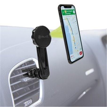 SUPPORT VOITURE MAG 360+ MAGNETIQUE GRILLED'AERATION DEPORTE EN PLASTIQUE RECYCLE