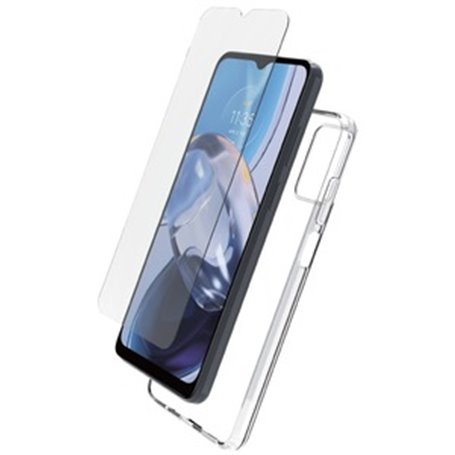 STARTER PACK COQUE SOUPLE + VERRE TREMPE MOTOROLA E22i