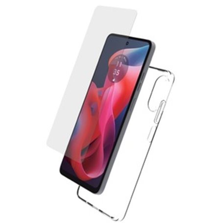 STARTER PACK COQUE SOUPLE + VERRE TREMPE MOTOROLA G24
