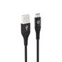 TIGER POWER LITE CABLE RENFORCE USB-A MICRO-USB 2M NOIR