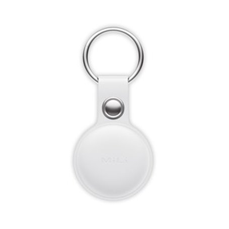 MITAG TRACKER PORTE-CLES SIMILI CUIR BLANC