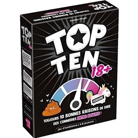 Cocktail Games | Top Ten 18+| Jeu de société | a partir de 14 ans | 4 a 9 joueurs | 30 minutes Cocktail Games | Top Ten 18+| Jeu de société | a partir de 14 ans | 4 a 9 joueurs | 30 minutes
