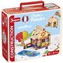 Chalet a Peindre 85 Pieces - JEUJURA - Jeu de Construction en Bois Naturel