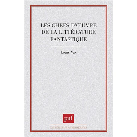 Chefs-d'oeuvre littérat. fantastique