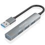 Hub USB Aisens A106-0859 Gris (1 Unité)