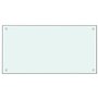 vidaXL Dosserets de cuisine 2 pcs blanc 80x60 cm verre trempé