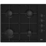 Beko HIGG 64123 SB plaque Noir Intégré 60 cm Gaz 4 zone(s)