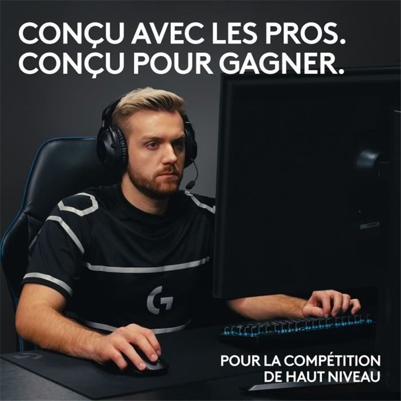 Image secondaire de Clavier gamer - sans fil - Logitech G - G Pro X TKL Lightspeed - USB - Azerty - Noir