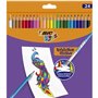 Crayons de couleur Bic 987869 Multicouleur effaçable 24 Pièces