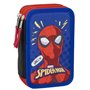 Pochette à crayons triple Spider-Man Bleu 12