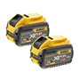 Batterie au lithium rechargeable Dewalt DCB547X2 9 Ah 18 V (2 Unités)