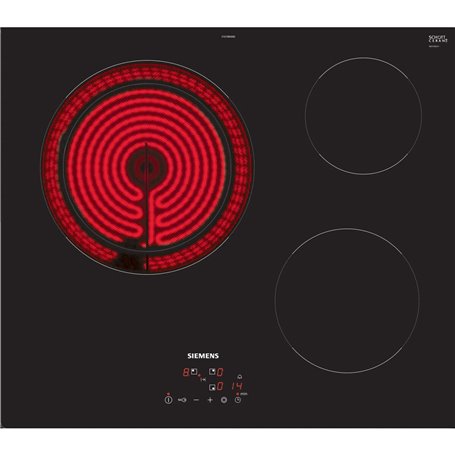 Siemens iQ300 ET61RBKB8E plaque Noir Intégré 59.2 cm Céramique 3 zone(s)