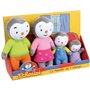 Coffret famille 4 Peluches - T'Choupi - JEMINI - +/- 19 cm