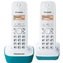 Téléphone sans fil Panasonic KX-TG1612FRC Duo - Répertoire 50 noms - Portée 300m - Blanc Bleu