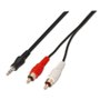 5mm 2 x RCA Noir