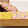 Jeu de draps Benetton Jaune Rose Standard Pomme 4 Pièces