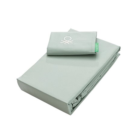 Jeu de draps Benetton Vert Individuel 3 Pièces