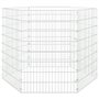 vidaXL Enclos pour animaux en liberté 6 panneaux 54x80cm fer galvanisé