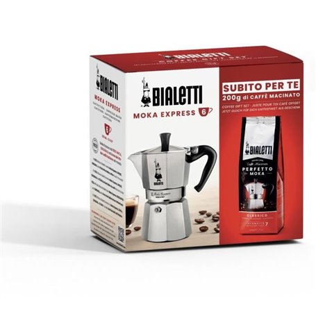 Cafetiere italienne + 1 Café Perfetto Moka Classico - BIALETTI - MOKA - 6 tasses - 0